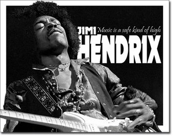 Metalllilaatta  Jimi Hendrix - Music High