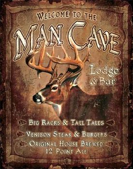 Metalllilaatta  JQ - Man Cave Lodge