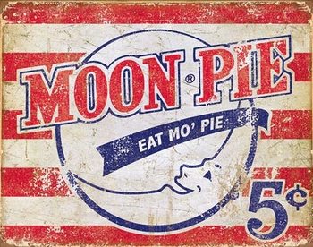 Metalllilaatta  Moon Pie - American