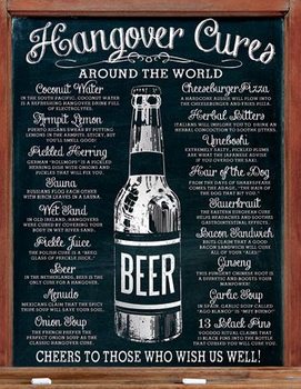 Metallskilt Hangover Cures