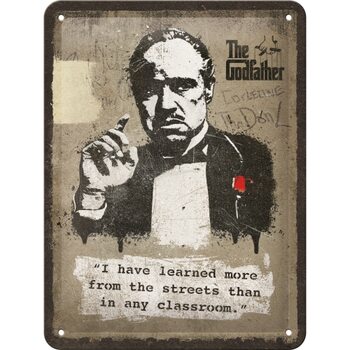 Metalni znak The Godfather - Learn from the streets