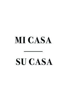 Принти на полотні Mi casa l Su casa