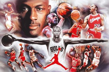 Плакат с рамка Michael Jordan - collage