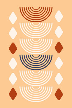 Αυτοκόλλητο Mid century modern print. vector caroon