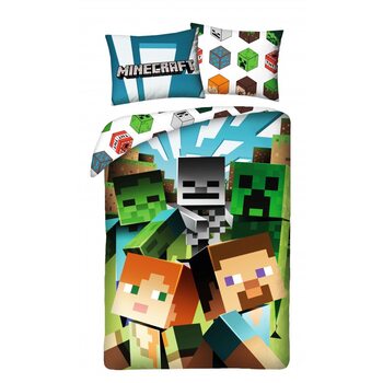 Lençóis de cama Minecraft - Alex and Steve
