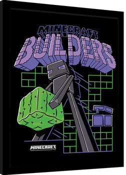 Рамкиран плакат Minecraft - Builders