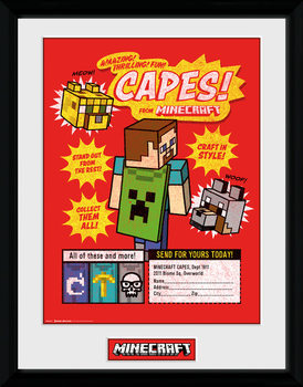 Framed poster Minecratf - Collect Them All