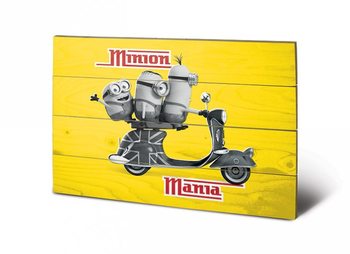 Minions (Moi, moche et méchant) - Minion Mania Yellow Panneaux en Bois