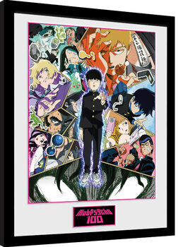 Framed Poster Mob Psycho 100 - Collage