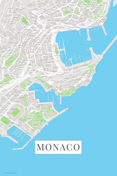 Canvas Print Monaco color