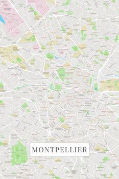 Принти на полотні Montpellier color
