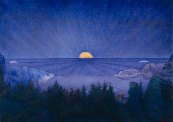 Принти на полотні Moon rise, 1919