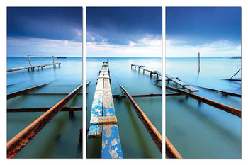 Boat ready to sail Mounted Art Print