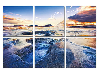 The tide in sunset Mounted Art Print