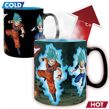 Heat mug Dragon Ball Super - Saiyans vs Black