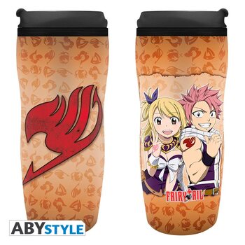Travel mug Fairy Tail - Lucy, Natsu & Emblem