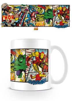 Mug Marvel Retro - Heroes Panels