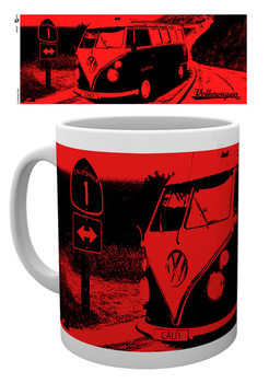 VW Camper - California Red Mug