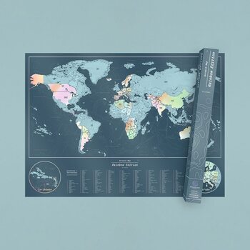 Scratch Map Rainbow Edition