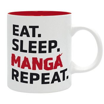 Muki Eat Sleep Manga Repeat - Asian Art