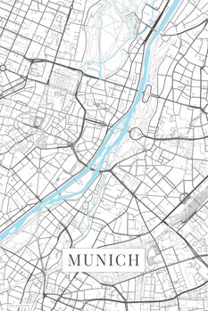 Принти на полотні Munich white