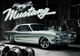 3D Αφίσα MUSTANG 1966