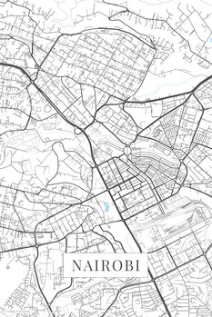 Принти на полотні Nairobi white