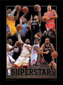 Framed Poster NBA - Superstars