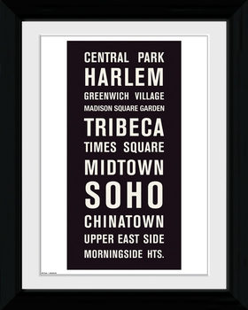 Poster emoldurado New York - Locations