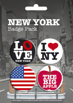 Σετ κονκάρδες NEW YORK - pack 1