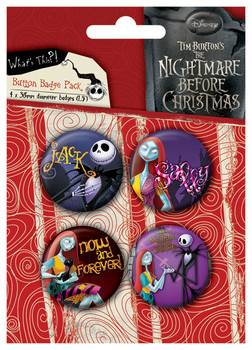 Σετ κονκάρδες NIGHTMARE - Jack and Sally