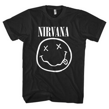 T-paita Nirvana - White Smiley