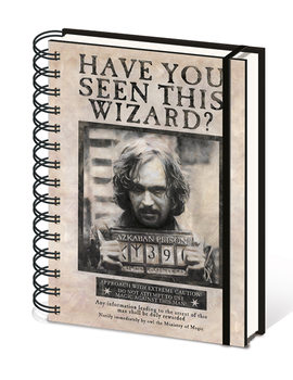 Notebook Harry Potter - Wanted Sirius Black