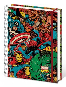 Notebook Marvel Retro - Collage A4