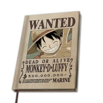 Notebook One Piece - Wanted Luffy