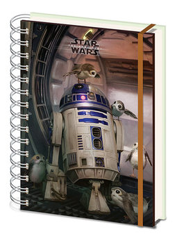 Star Wars The Last Jedi - R2 D2 & Porgs Notebook