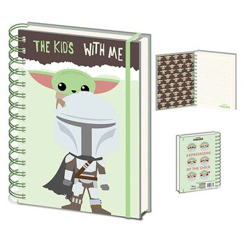 Notebook Star Wars: The Mandalorian - The Kids With Me