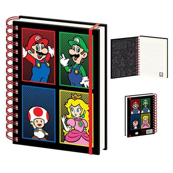 Notebook Super Mario - 4 Colour