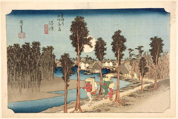 Numazu - Twilight, from the series, '53 Stations on the Eastern Coast Road', 1833 Taidejuliste