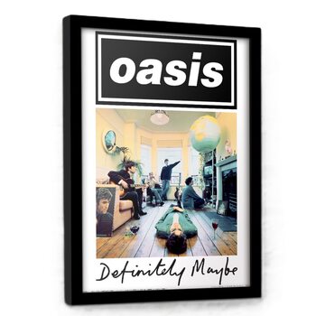 Poster emoldurado Oasis - Definetely Maybe