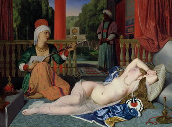 Принти на полотні Odalisque with Slave, 1842