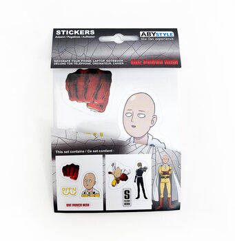 Αυτοκόλλητα One Punch Man - Saitama and Icons 2pcs