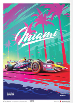 Art Print Oracle Red Bull Racing - Miami - 2023