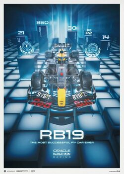 Art Print Oracle Red Bull Racing RB19 - 2023 The Most Successful F1® Car Ever - Red Bull