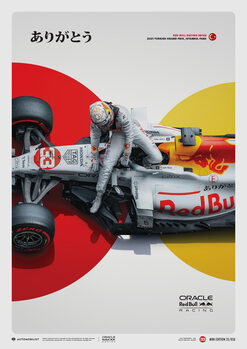 Art Print Oracle Red Bull Racing - the White Bull - Honda Livery - Turkish Grand Prix - 2021