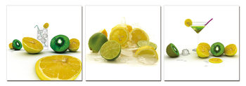 Orange and kiwi Slika