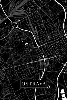 Принти на полотні Ostrava black