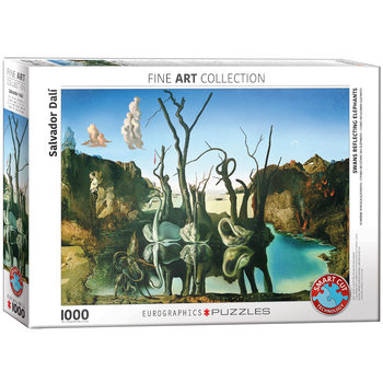 Puzzle Salvador Dalí - Swans Reflecting Elephants