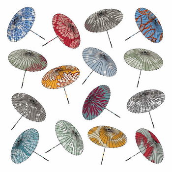 Εκτύπωση καμβά Parasols, 2012
