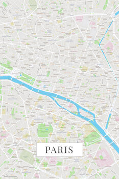 Принти на полотні Paris color